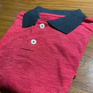 Men's American Eagle Polo Size XS Red & Black Slim